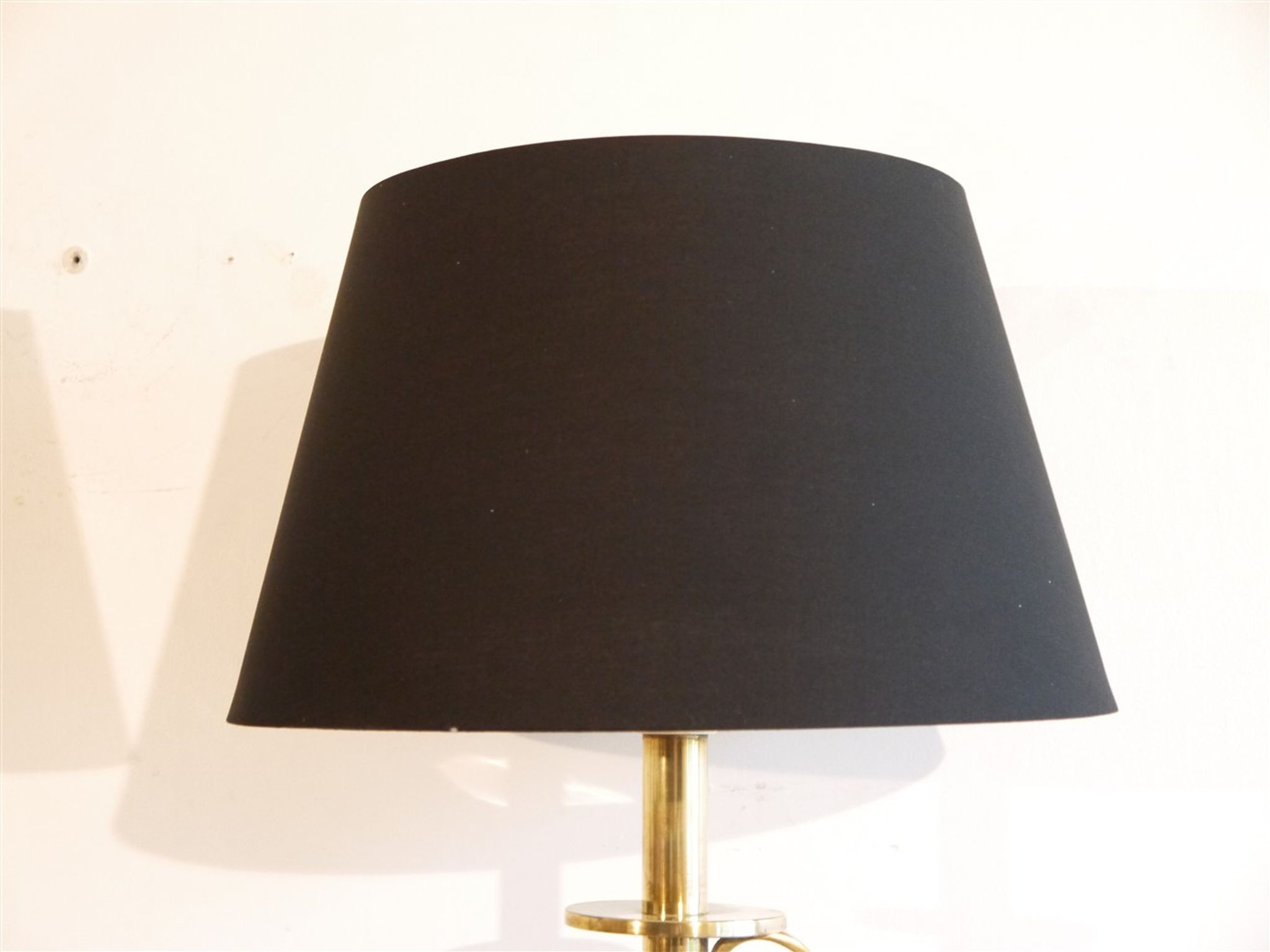 Pair of Scandinavian brass lamps by Tranas Stilarmatur 1970