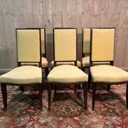 Set of 6 mahogany chairs in the Arbus style
