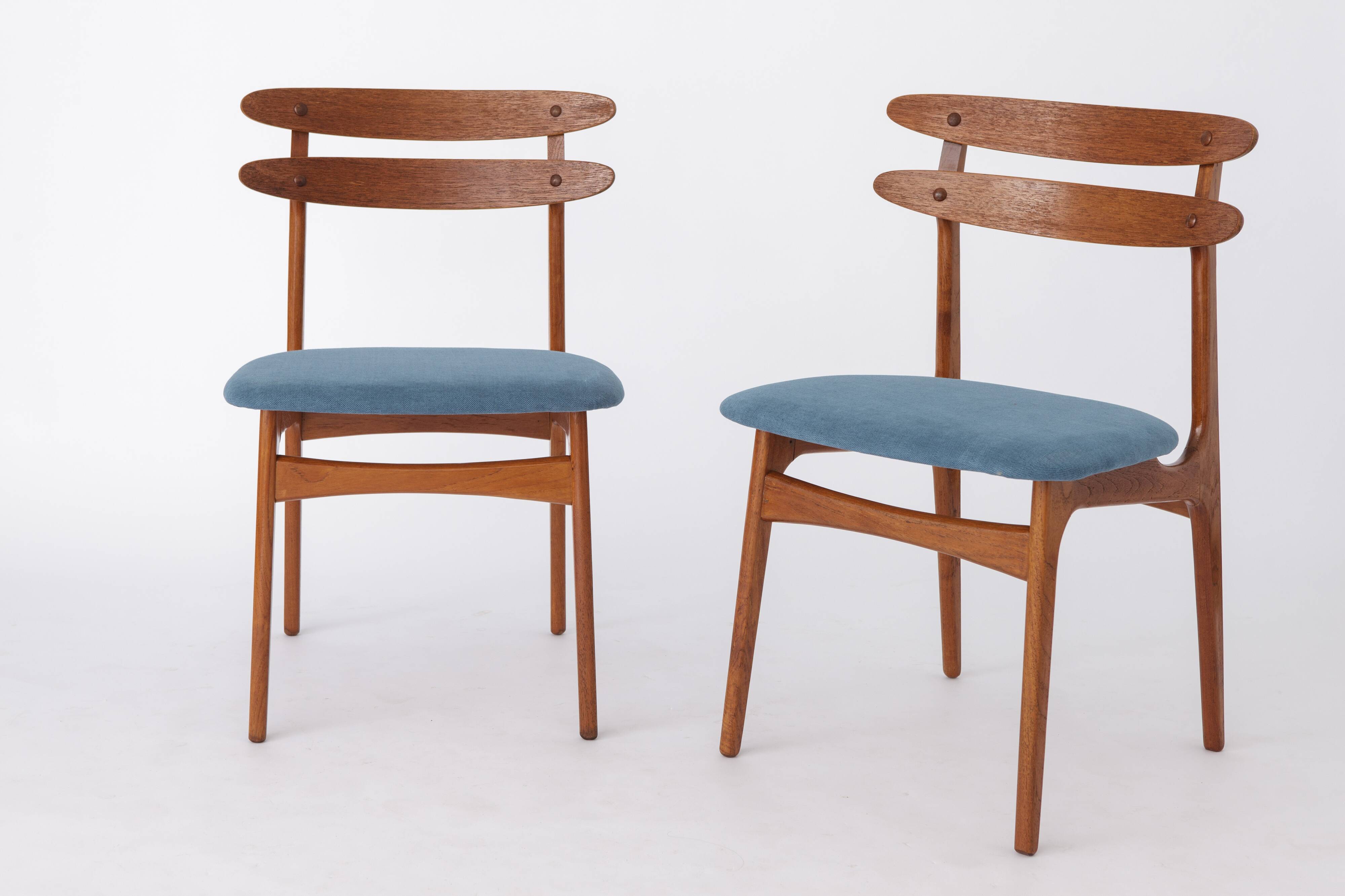 2 chaises vintage 1960 en teck danois