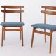 2 chaises vintage 1960 en teck danois