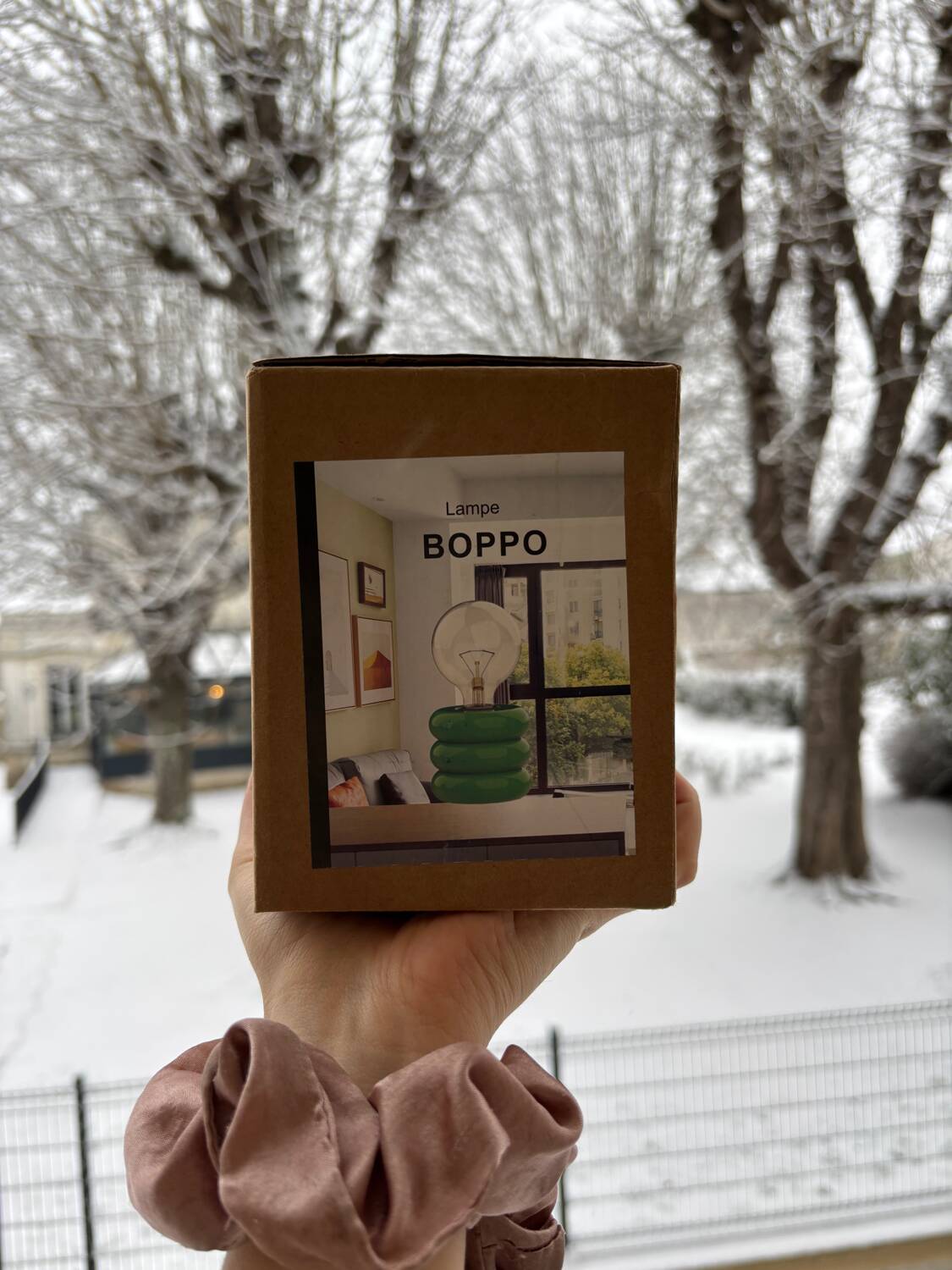 Boppo green bedside lamp 9cm