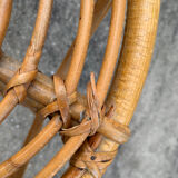 Rattan desk and chair 1960