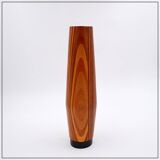 Mid-century Scandinavian wooden vase - 1960s - H:36cm