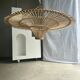 Suspension rattan saucer iron frame D:120 H:60