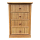 Maugrion weekly planner for Roche Bobois, wood and rattan, 1980s