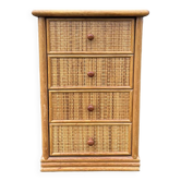 Maugrion weekly planner for Roche Bobois, wood and rattan, 1980s