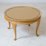 Oak coffee table and mirror 1950