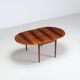 Table à manger à rabat modèle 227 d'Arne Vodder en palissandre Sibast 1960