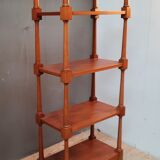 Natural wooden foot shelves