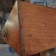 Antique mahogany console with drawer and shelf, French serving table, circa 1900.