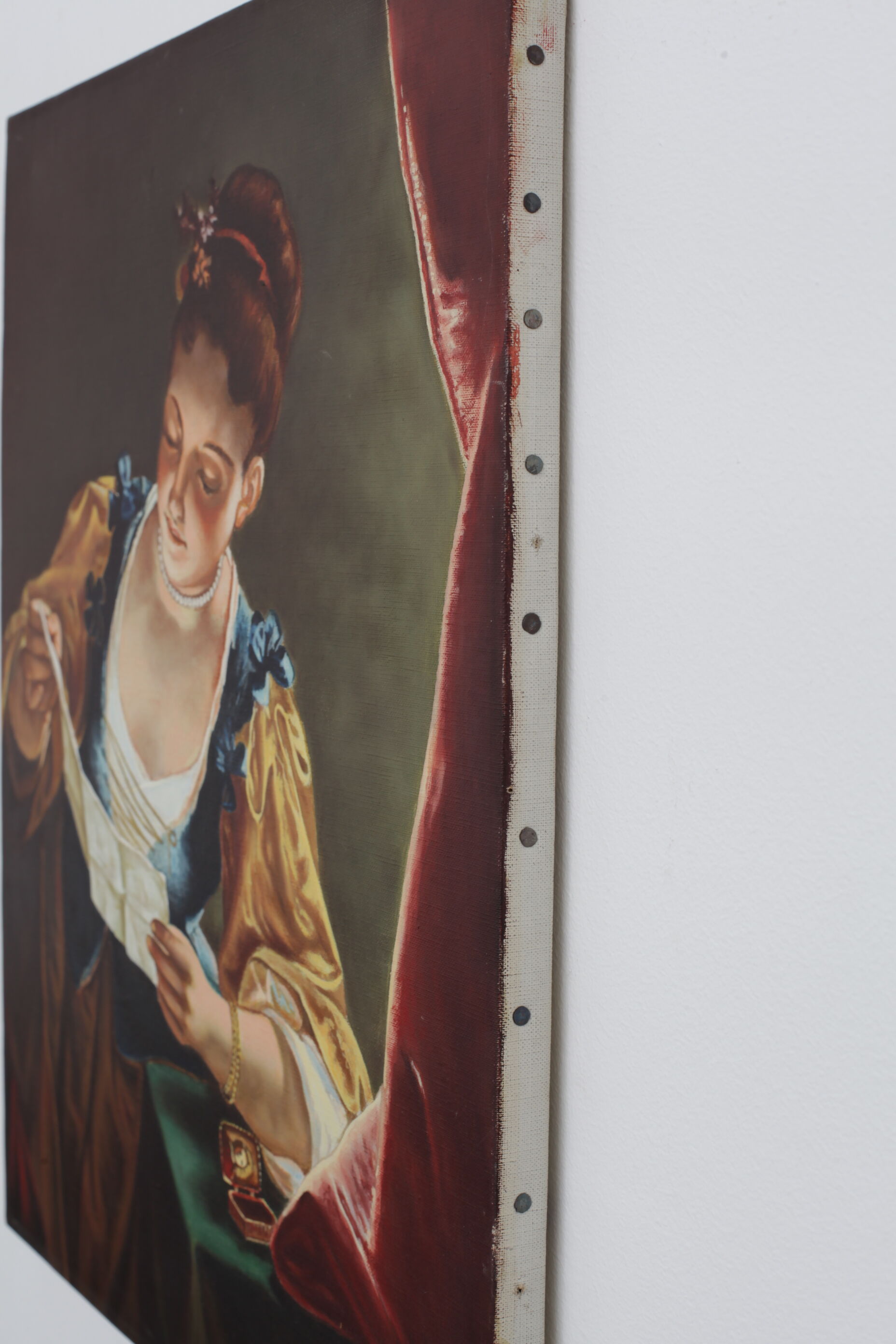 Woman oil on canvas signed