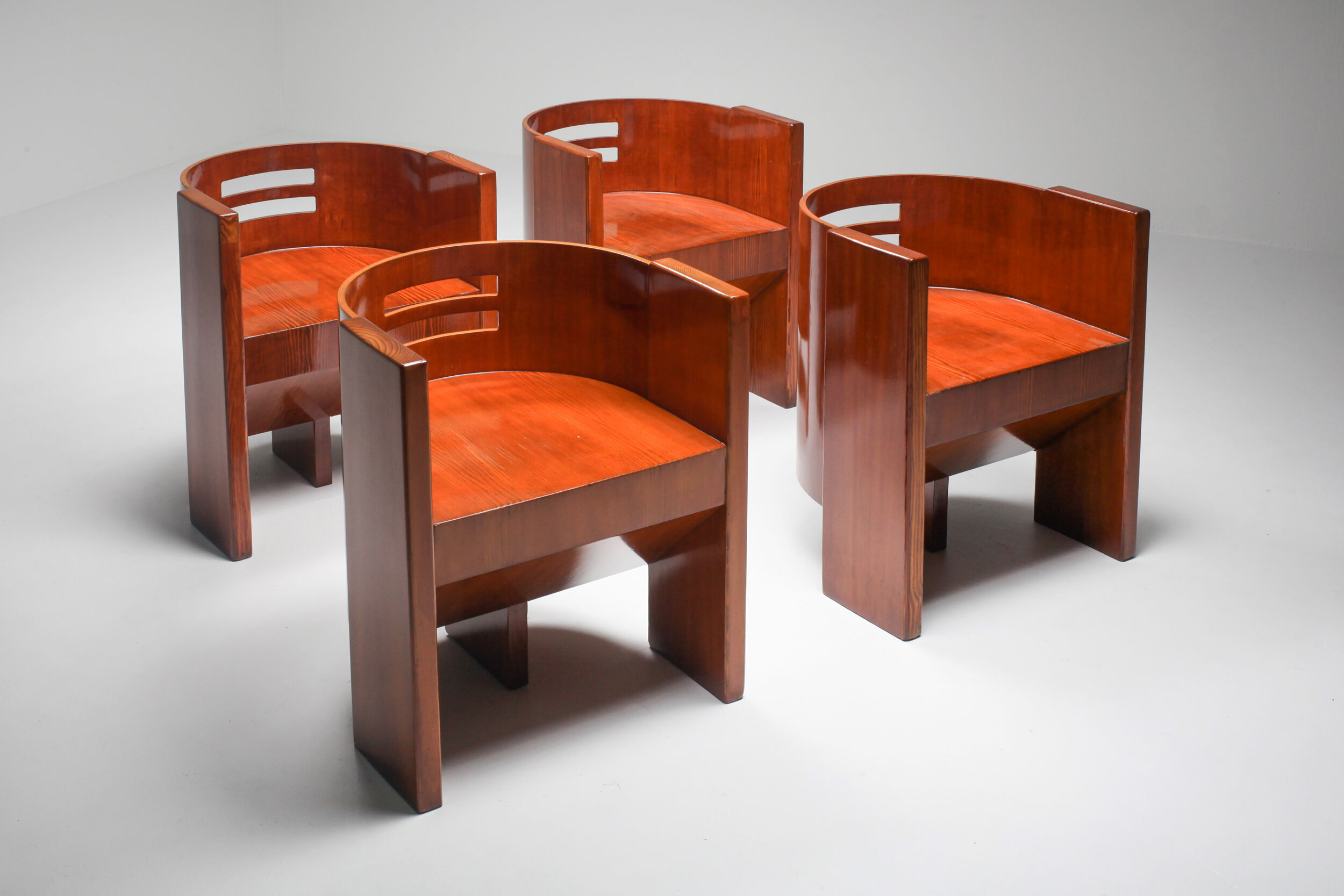 Fauteuil moderniste en acajou - années 1930