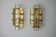 Pair of Venini wall lamps, half-moon glass, murano, Italy 1970