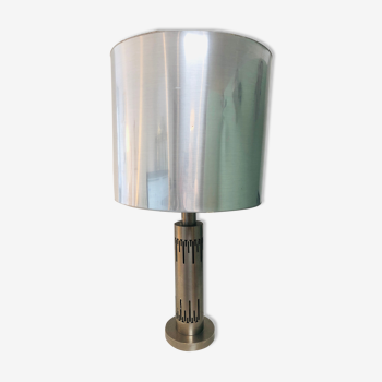 Lampe aluminium vintage, 1970