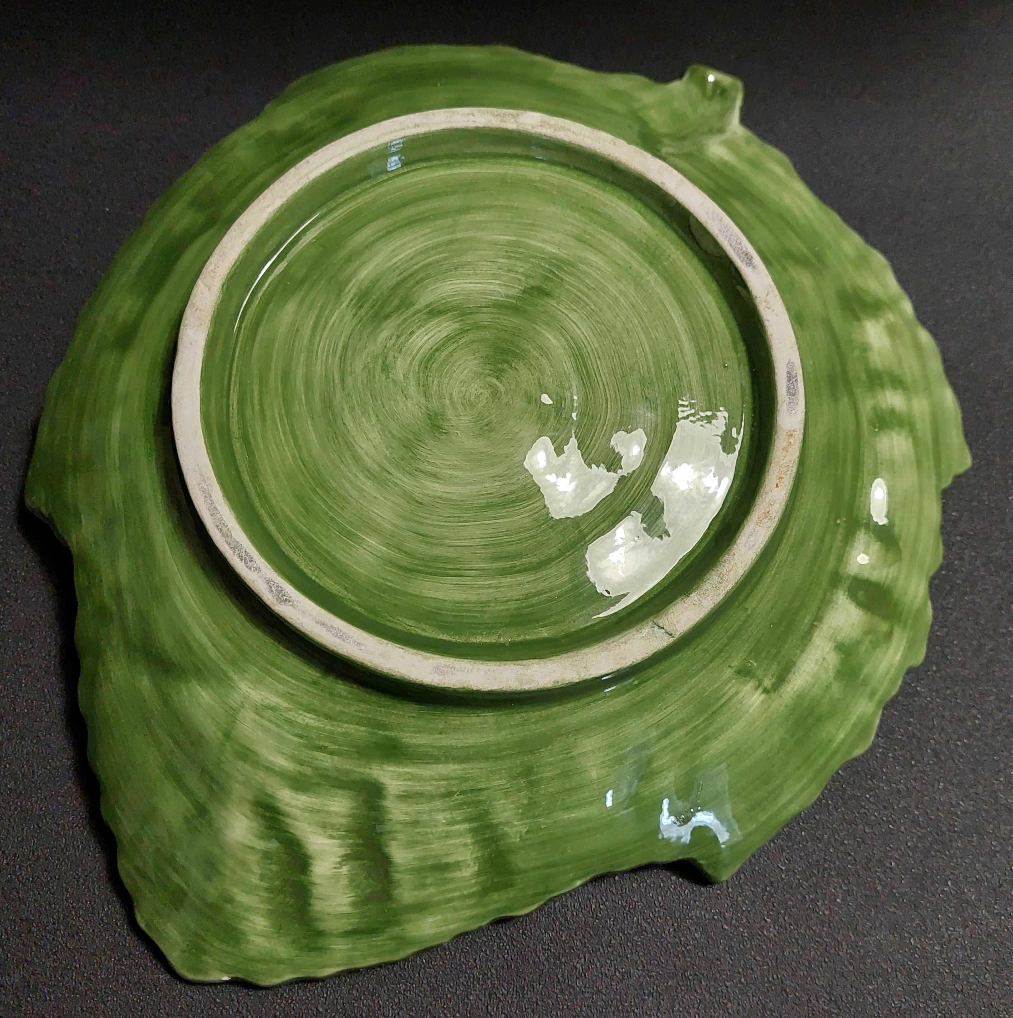 Portugal barbotine plate, second half of the 20th century.