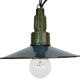 Industrial Blue Enamel Military Pendant Lamp with Cast Aluminium Top, 1960