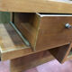 André Sornay walnut wooden headboard with brass nail assembly