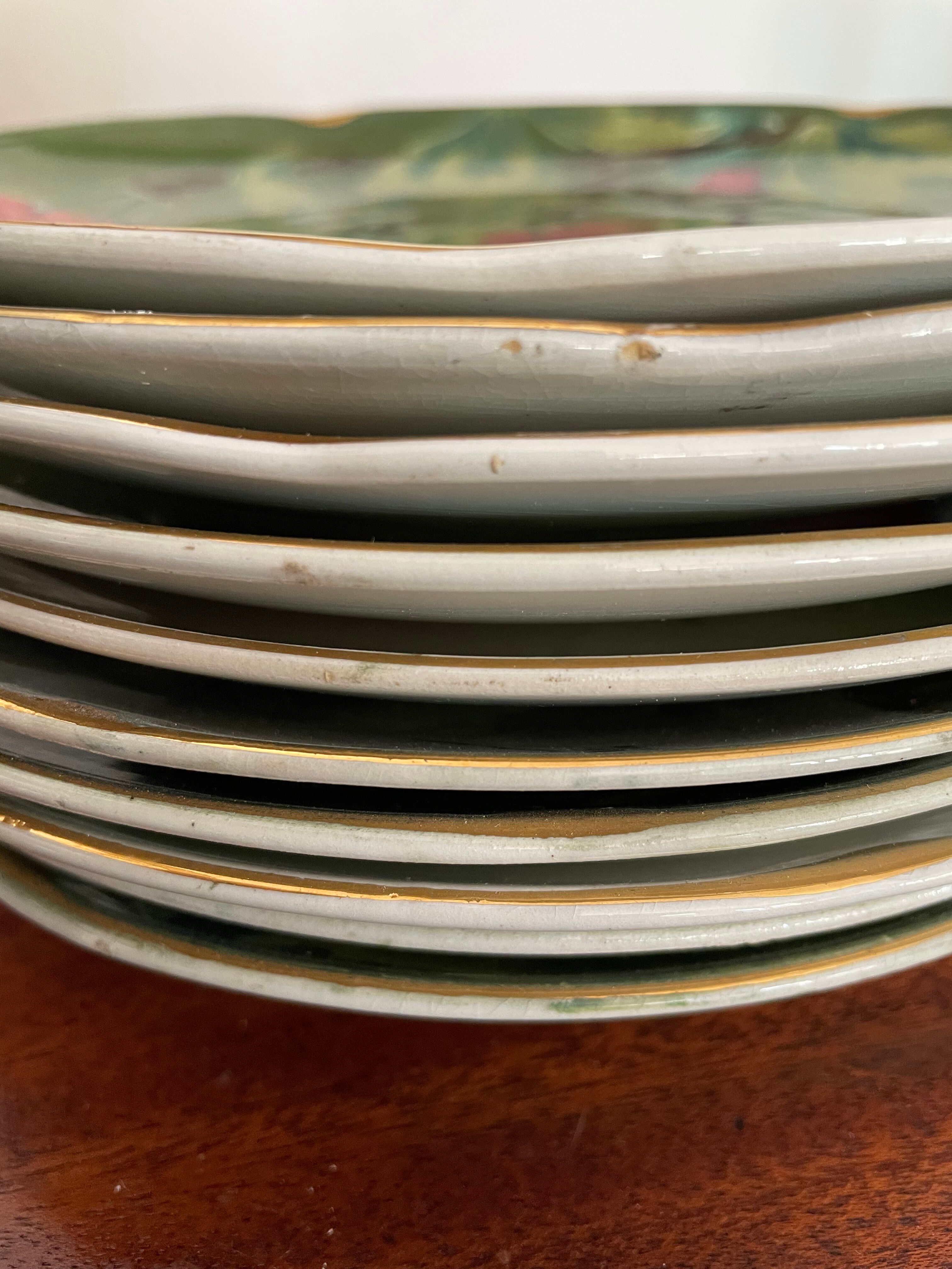 10 K&G Lunéville dessert plates