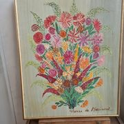 Huile sur toile de jute et chassis