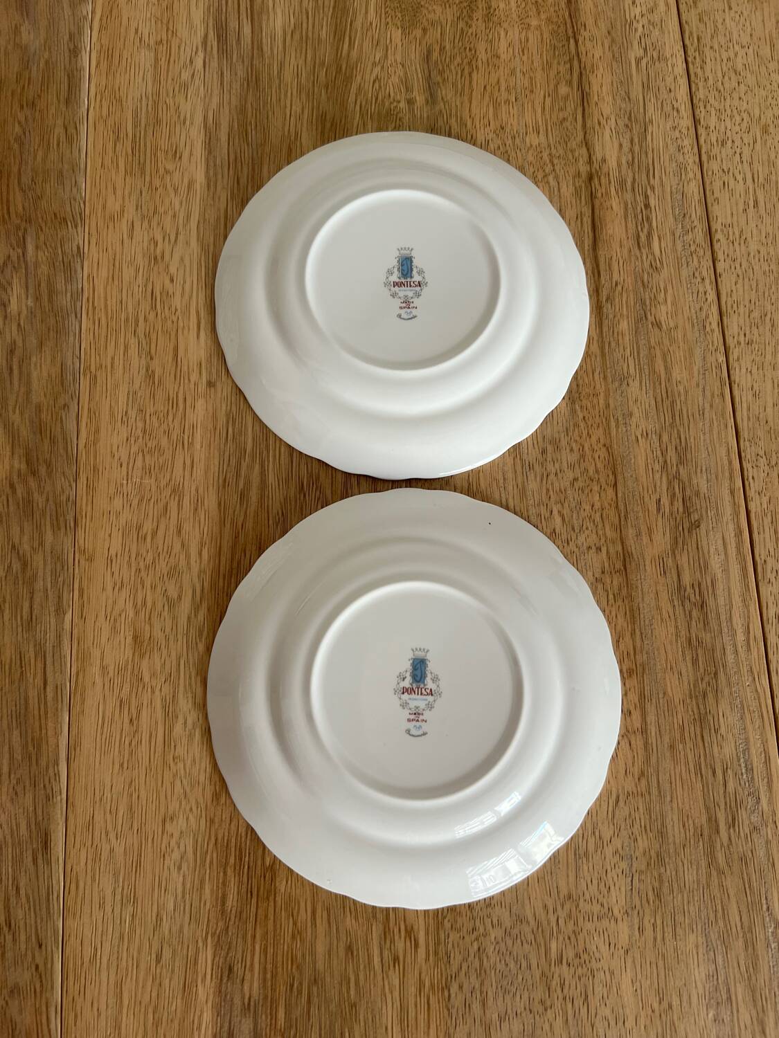 10 dessert plates 1960 Manufacture Pontesa