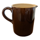 Glazed stoneware pitcher