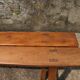 Paire de bancs de ferme en merisier 183 cm.