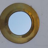 Set of 9 oriental brass mirrors