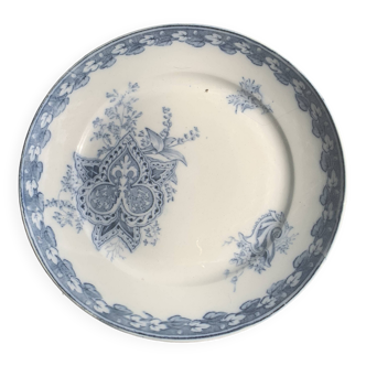 Compotier en faience, modele cartouches, sarreguemines, u & c, made in france, art deco