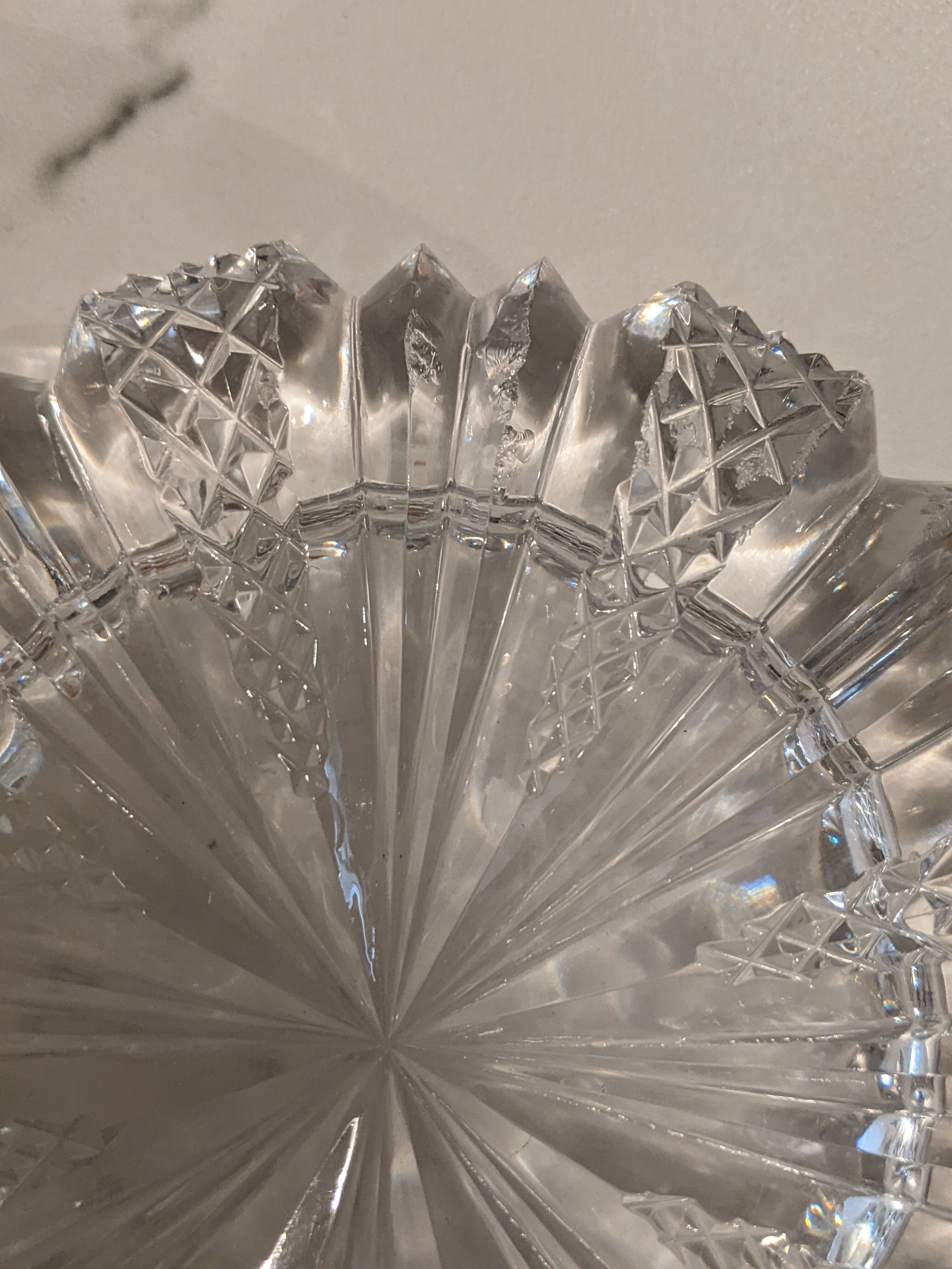 Vintage crystal ashtray