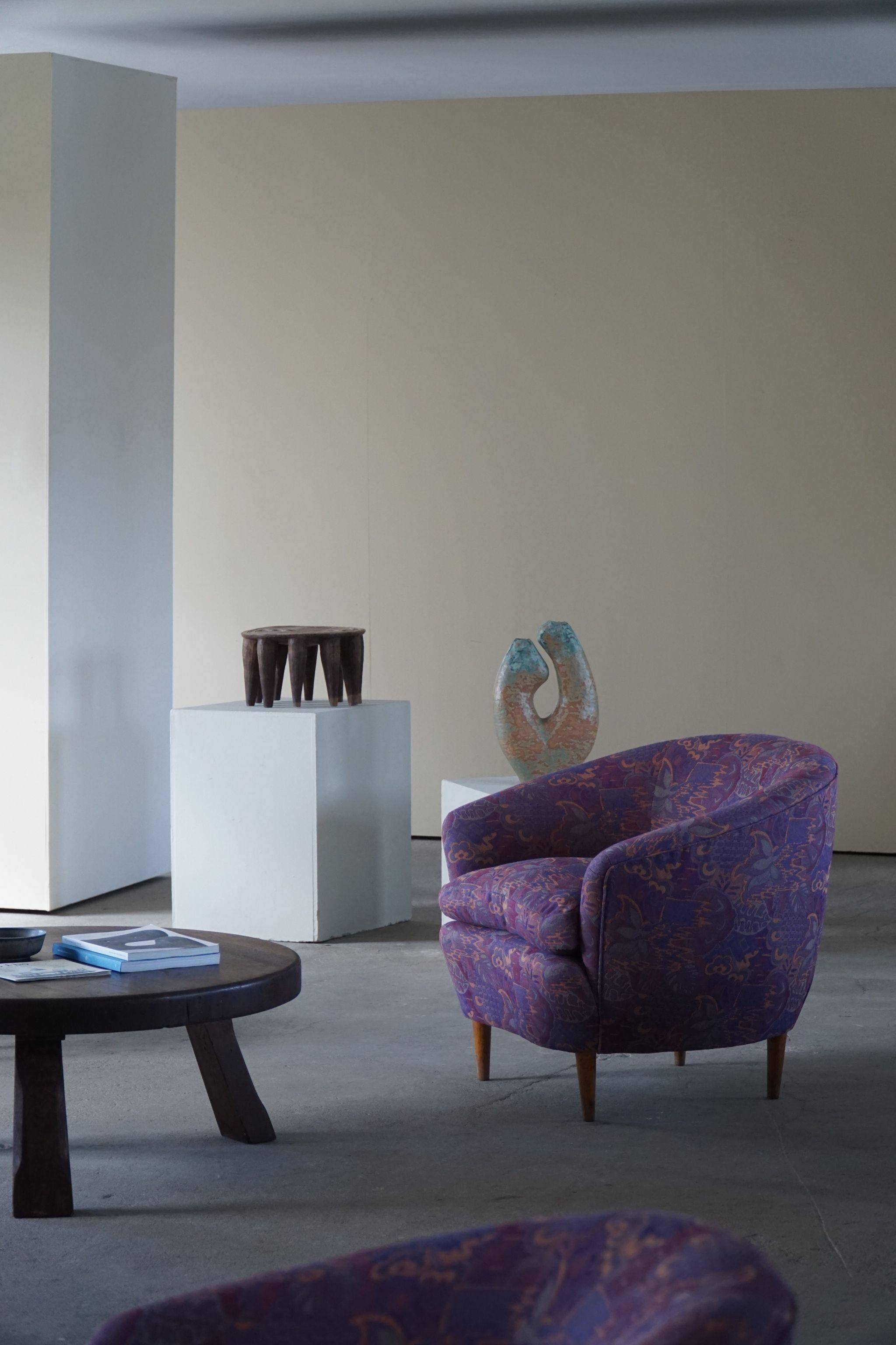 Gio Ponti, Casa E Giardino, a pair of lounge chairs, reupholstered, 1940s