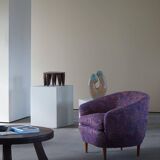 Gio Ponti, Casa E Giardino, a pair of lounge chairs, reupholstered, 1940s