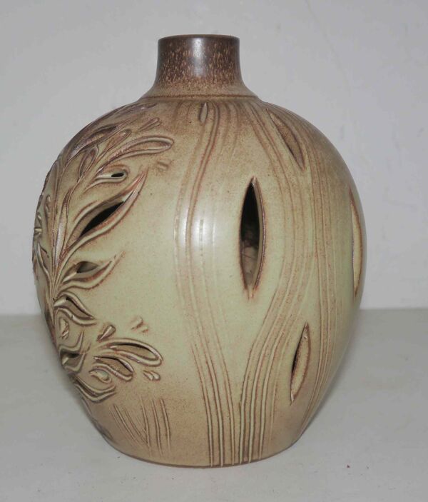 Pied de lampe ou veilleuse vintage J Mateo Vallauris en grès