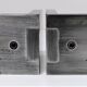 Pair of patinated steel bookends Art Deco style