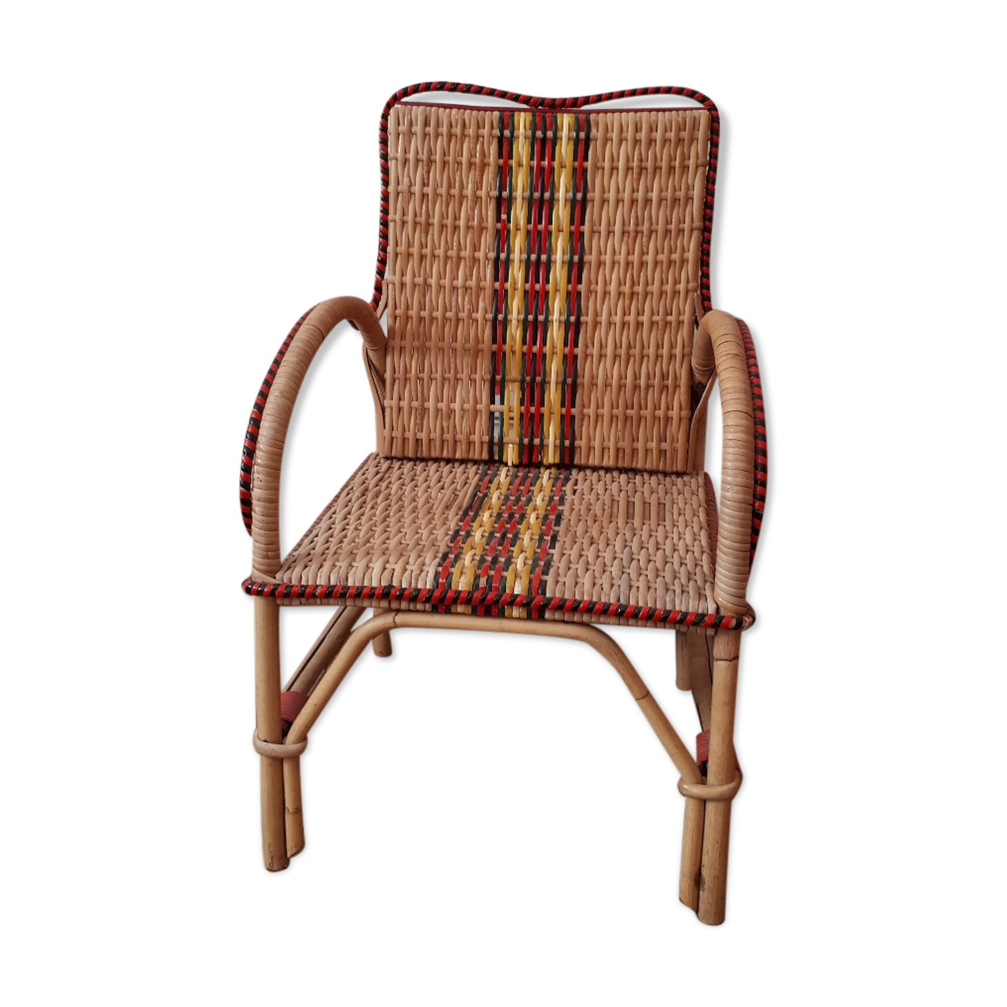 Rattan armchair for children