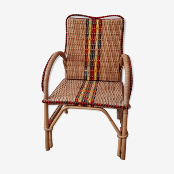 Rattan armchair for children