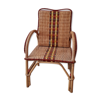 Rattan armchair for children