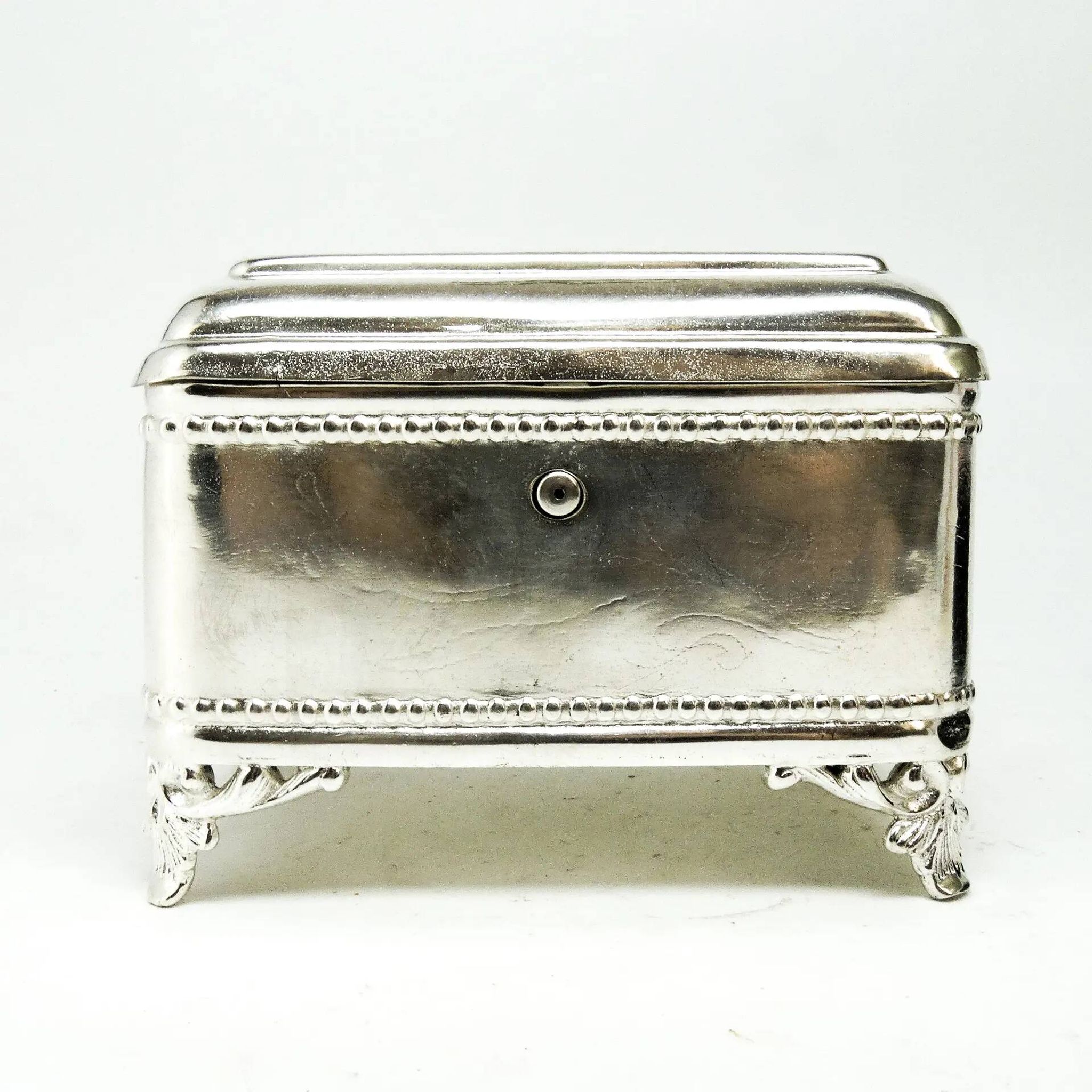 Sugar bowl, Eclecticism, silver-plated brass, Poland, 19th century