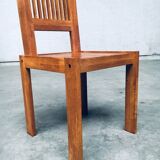 Postmodern Teak Side Chair, France, 1990s