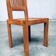 Postmodern Teak Side Chair, France, 1990s