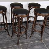 Set of 6 vintage bistro stools