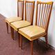 Series of 3 chairs vintage scandinavian style 60's 70's