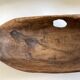 XXXL walnut wood carved centre table 1960 monoxyle