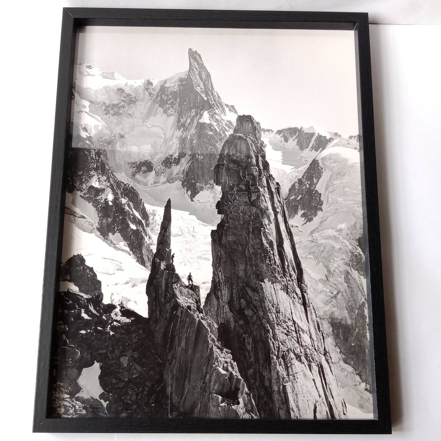 Mont-Blanc Mountain original photograph 1950 Pierre Tairraz