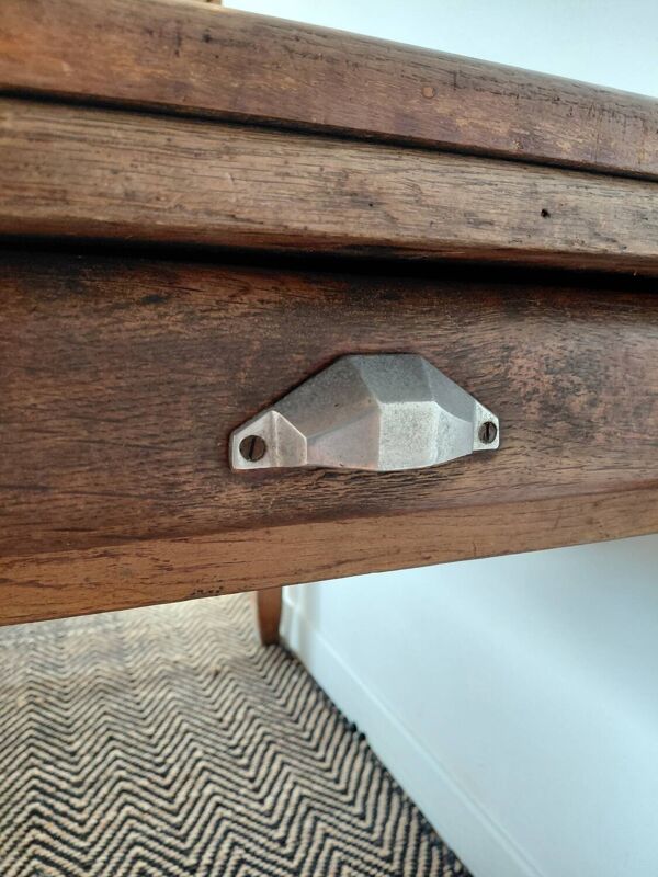 Table Mado ancienne de ferme 50s 1 tiroir