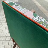 Paire de fauteuil bridge vintage compas
