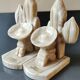 Mexican Bookends in Sombrero/Dozing Against Cactus. Made of onyx.