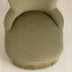 Small green velvet tub chair
