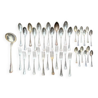 Christofle 37-piece cutlery set, Filet violon model