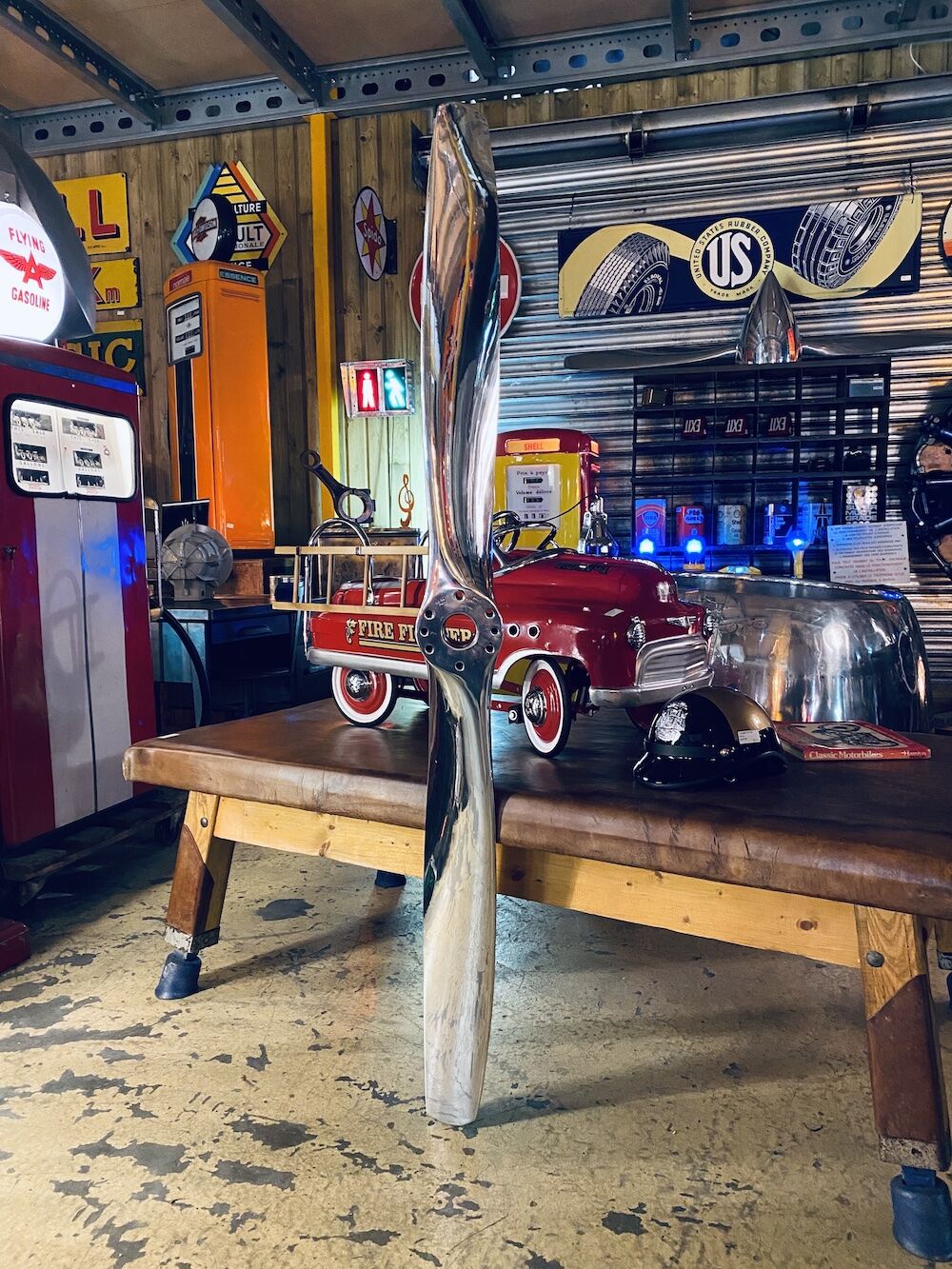 Chrome aircraft propeller