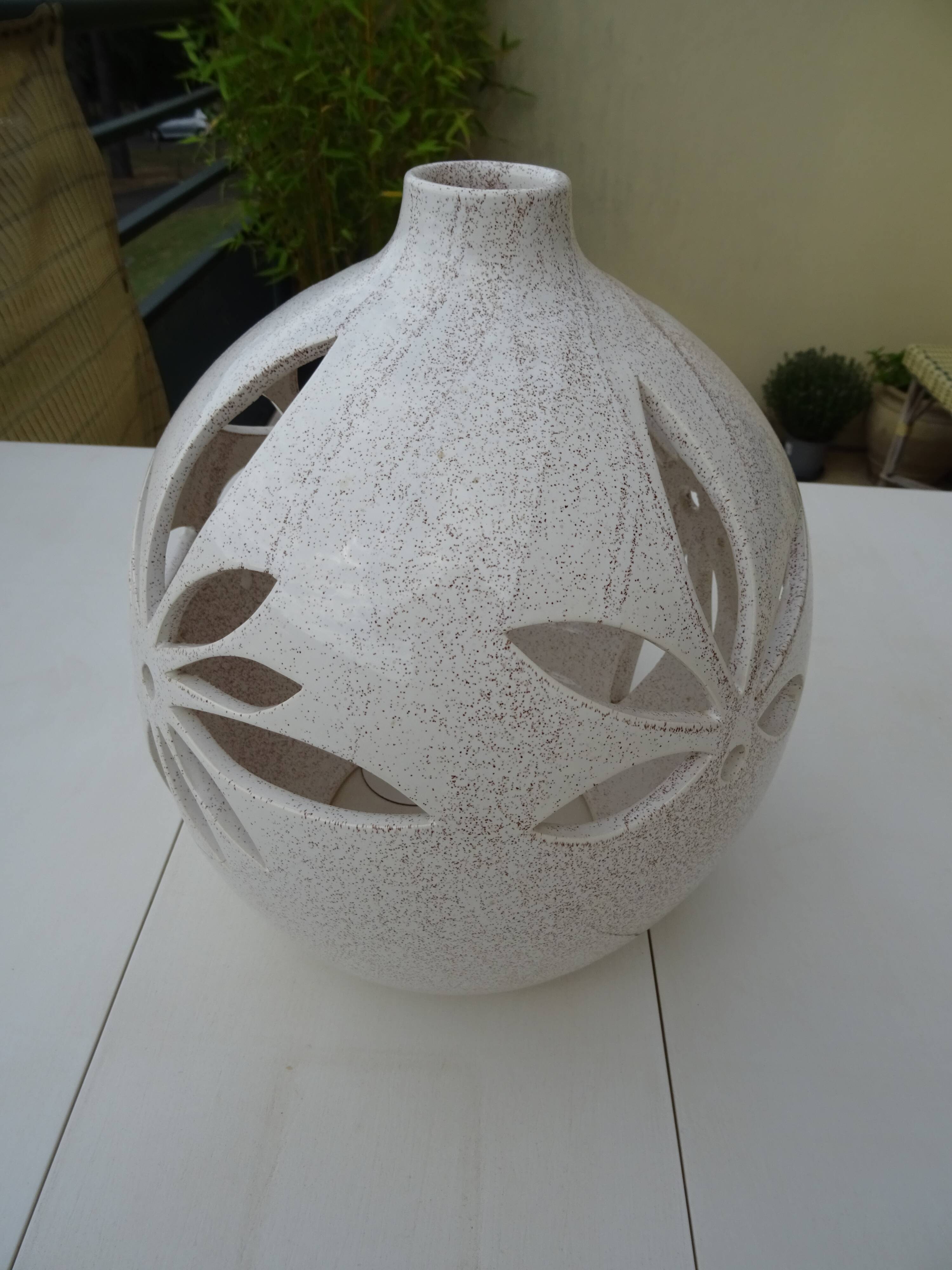 Pied de lampe céramique Vallauris Atelier Biondo